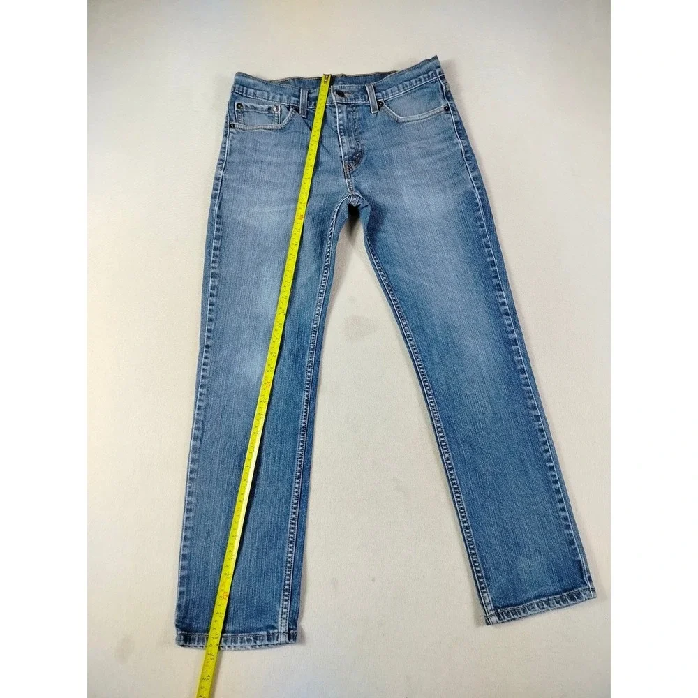 Levis 511 Slim Fit Jeans‎ Mens 32x29 Blue Denim Skater Grunge Distressed Tapered